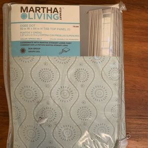 Martha Stewart top tab curtains 50”x84”
